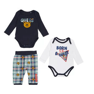 GUESS  Embroidered Bodysuits and Pants3 Piece12 Month NWT